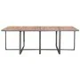 13-teiliges Garten-Esszimmerset aus synthetischem Rattan und grauem Akazienholz von vidaXL, Gartensets - Ref: Foro24-46371, P...