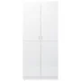 Schrank aus glänzend weißem Sperrholz, 90 x 52 x 200 cm von vidaXL, Kleiderschränke - Ref: Foro24-800636, Preis: 239,97 €, Ra...