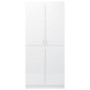 Schrank aus glänzend weißem Sperrholz, 90 x 52 x 200 cm von vidaXL, Kleiderschränke - Ref: Foro24-800636, Preis: 244,13 €, Ra...