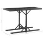 Garden dining set 3 pieces and black synthetic rattan cushions by vidaXL, Garden sets - Ref: Foro24-46373, Price: 252,53 €, D...