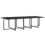 Set comedor de jardín 15 piezas y cojines ratán sintético negro de vidaXL, Conjuntos de jardín - Ref: Foro24-46420, Precio: 9...