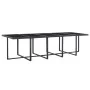 Set comedor de jardín 15 piezas y cojines ratán sintético negro de vidaXL, Conjuntos de jardín - Ref: Foro24-46420, Precio: 1...
