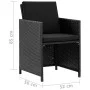 9-piece garden dining set and black synthetic rattan cushions by vidaXL, Garden sets - Ref: Foro24-46376, Price: 597,75 €, Di...