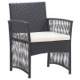 Gartensessel mit Kissen, 2 Stück, schwarzes synthetisches Rattan von vidaXL, Gartenstühle - Ref: Foro24-46438, Preis: 127,67 ...