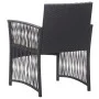 Gartensessel mit Kissen, 2 Stück, schwarzes synthetisches Rattan von vidaXL, Gartenstühle - Ref: Foro24-46438, Preis: 125,66 ...