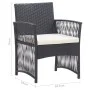 Gartensessel mit Kissen, 2 Stück, schwarzes synthetisches Rattan von vidaXL, Gartenstühle - Ref: Foro24-46438, Preis: 125,66 ...