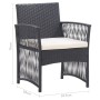 Gartensessel mit Kissen, 2 Stück, schwarzes synthetisches Rattan von vidaXL, Gartenstühle - Ref: Foro24-46438, Preis: 127,67 ...