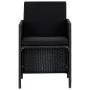 5-piece garden dining set with black synthetic rattan cushions by vidaXL, Garden sets - Ref: Foro24-46384, Price: 352,32 €, D...