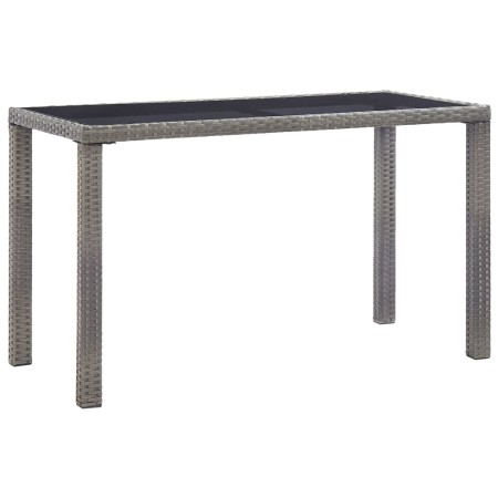 Anthracite gray synthetic rattan garden table 123x60x74 cm by vidaXL, Garden tables - Ref: Foro24-46448, Price: 193,78 €, Dis...