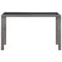 Anthracite gray synthetic rattan garden table 123x60x74 cm by vidaXL, Garden tables - Ref: Foro24-46448, Price: 186,34 €, Dis...
