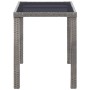 Anthracite gray synthetic rattan garden table 123x60x74 cm by vidaXL, Garden tables - Ref: Foro24-46448, Price: 193,78 €, Dis...