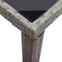 Anthracite gray synthetic rattan garden table 123x60x74 cm by vidaXL, Garden tables - Ref: Foro24-46448, Price: 193,78 €, Dis...