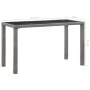 Anthracite gray synthetic rattan garden table 123x60x74 cm by vidaXL, Garden tables - Ref: Foro24-46448, Price: 186,34 €, Dis...