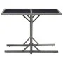 Garden table glass and anthracite synthetic rattan 110x53x72 cm by vidaXL, Garden tables - Ref: Foro24-46455, Price: 52,90 €,...