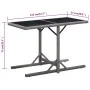 Garden table glass and anthracite synthetic rattan 110x53x72 cm by vidaXL, Garden tables - Ref: Foro24-46455, Price: 52,90 €,...