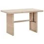 Beige synthetic rattan garden table 110x60x67 cm by vidaXL, Garden tables - Ref: Foro24-46444, Price: 106,27 €, Discount: %
