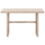 Mesa de jardín de ratán sintético beige 110x60x67 cm de vidaXL, Mesas de jardín - Ref: Foro24-46444, Precio: 111,50 €