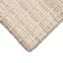 Mesa de jardín de ratán sintético beige 110x60x67 cm de vidaXL, Mesas de jardín - Ref: Foro24-46444, Precio: 111,50 €