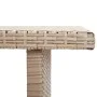 Beige synthetic rattan garden table 110x60x67 cm by vidaXL, Garden tables - Ref: Foro24-46444, Price: 106,27 €, Discount: %