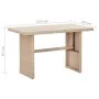 Beige synthetic rattan garden table 110x60x67 cm by vidaXL, Garden tables - Ref: Foro24-46444, Price: 106,27 €, Discount: %