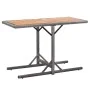 Synthetic rattan and anthracite gray acacia wood garden table by vidaXL, Garden tables - Ref: Foro24-46457, Price: 59,62 €, D...