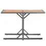 Synthetic rattan and anthracite gray acacia wood garden table by vidaXL, Garden tables - Ref: Foro24-46457, Price: 59,62 €, D...