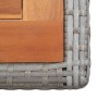 Gartentisch aus synthetischem Rattan und anthrazitgrauem Akazienholz von vidaXL, Gartentische - Ref: Foro24-46457, Preis: 81,...