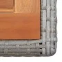 Synthetic rattan and anthracite gray acacia wood garden table by vidaXL, Garden tables - Ref: Foro24-46457, Price: 59,62 €, D...