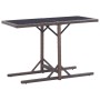 Gartentisch aus Glas und weißem synthetischem Rattan 110x53x72 cm von vidaXL, Gartentische - Ref: Foro24-46453, Preis: 72,21 ...