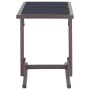 Gartentisch aus Glas und weißem synthetischem Rattan 110x53x72 cm von vidaXL, Gartentische - Ref: Foro24-46453, Preis: 72,21 ...