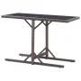 Gartentisch aus Glas und weißem synthetischem Rattan 110x53x72 cm von vidaXL, Gartentische - Ref: Foro24-46453, Preis: 53,19 ...