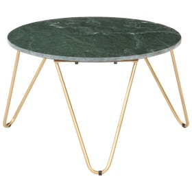 Mesa de centro piedra real textura de mármol verde 65x65x42 cm de vidaXL, Mesas de centro - Ref: Foro24-286447, Precio: 121,5...
