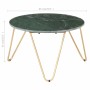 Real stone coffee table green marble texture 65x65x42 cm by vidaXL, Coffee table - Ref: Foro24-286447, Price: 121,54 €, Disco...