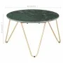 Real stone coffee table green marble texture 65x65x42 cm by vidaXL, Coffee table - Ref: Foro24-286447, Price: 125,96 €, Disco...