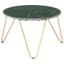 Real stone coffee table green marble texture 65x65x42 cm by vidaXL, Coffee table - Ref: Foro24-286447, Price: 121,54 €, Disco...