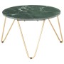 Couchtisch aus echtem Stein, grüne Marmorstruktur, 65 x 65 x 42 cm von vidaXL, Couchtisch - Ref: Foro24-286447, Preis: 121,54...