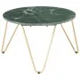 Real stone coffee table green marble texture 65x65x42 cm by vidaXL, Coffee table - Ref: Foro24-286447, Price: 125,96 €, Disco...