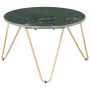 Couchtisch aus echtem Stein, grüne Marmorstruktur, 65 x 65 x 42 cm von vidaXL, Couchtisch - Ref: Foro24-286447, Preis: 121,54...