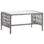 Muebles jardín 4 pzas y cojines ratán sintético gris antracita de vidaXL, Conjuntos de jardín - Ref: Foro24-46437, Precio: 22...