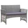 4 Stk. Gartenmöbel und Kissen Synthetisches Rattan Anthrazitgrau von vidaXL, Gartensets - Ref: Foro24-46437, Preis: 213,61 €,...