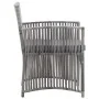 Muebles jardín 4 pzas y cojines ratán sintético gris antracita de vidaXL, Conjuntos de jardín - Ref: Foro24-46437, Precio: 22...