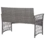 Muebles jardín 4 pzas y cojines ratán sintético gris antracita de vidaXL, Conjuntos de jardín - Ref: Foro24-46437, Precio: 22...