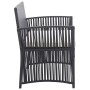 4-piece garden furniture set and black synthetic rattan cushions by vidaXL, Garden sets - Ref: Foro24-46434, Price: 224,62 €,...