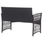 4-piece garden furniture set and black synthetic rattan cushions by vidaXL, Garden sets - Ref: Foro24-46434, Price: 224,62 €,...