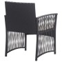 4-piece garden furniture set and black synthetic rattan cushions by vidaXL, Garden sets - Ref: Foro24-46434, Price: 224,62 €,...
