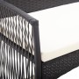 4-piece garden furniture set and black synthetic rattan cushions by vidaXL, Garden sets - Ref: Foro24-46434, Price: 224,62 €,...