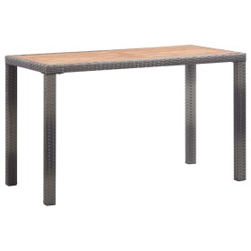 Mesa de jardín madera maciza acacia gris y marrón 123x60x74 cm de vidaXL, Mesas de jardín - Ref: Foro24-46451, Precio: 142,49...