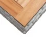 Gartentisch aus massivem Akazienholz, grau und braun, 123 x 60 x 74 cm von vidaXL, Gartentische - Ref: Foro24-46451, Preis: 1...