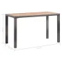 Gartentisch aus massivem Akazienholz, grau und braun, 123 x 60 x 74 cm von vidaXL, Gartentische - Ref: Foro24-46451, Preis: 1...
