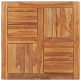 Superficie de mesa cuadrada madera maciza de teca 90x90x2,5 cm
